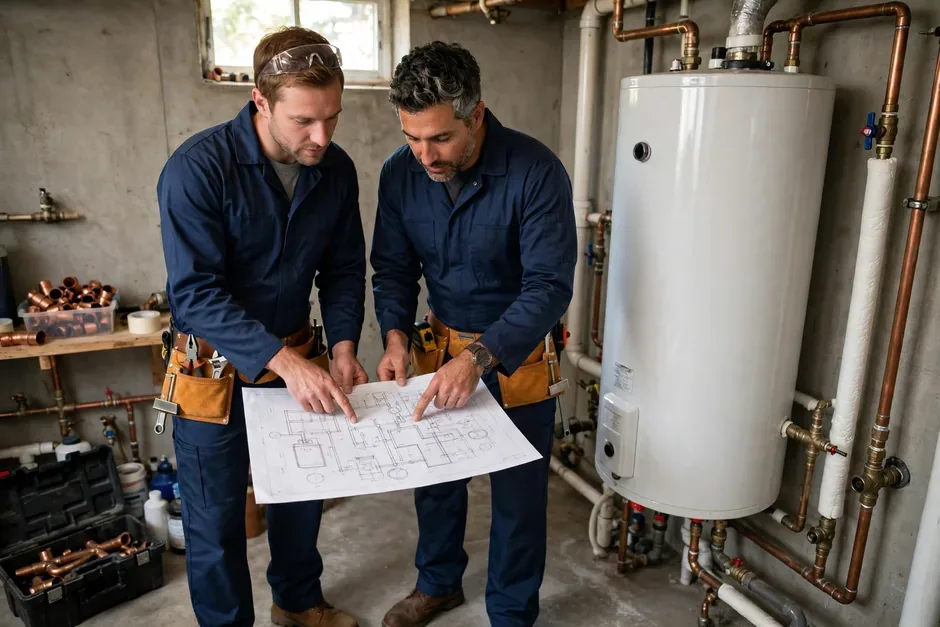 Experienced Plumbing professionals at work