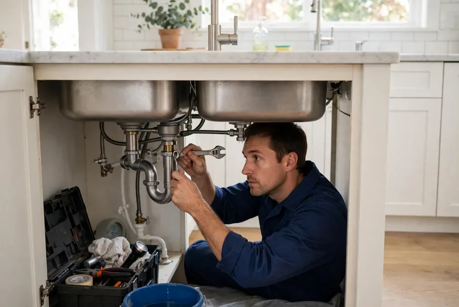 Escondido home prepared for a plumbing visit